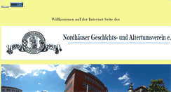 Desktop Screenshot of nordhaeuser-geschichtsverein.de