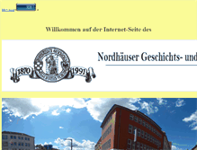 Tablet Screenshot of nordhaeuser-geschichtsverein.de